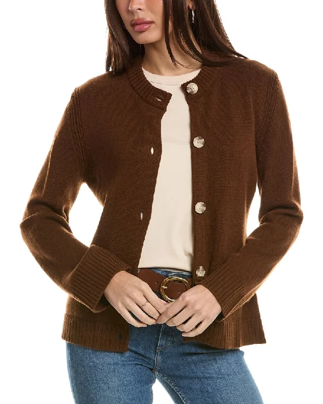Trendy Comfort Wear Hannah Rose Wool & Cashmere-Blend Cardigan