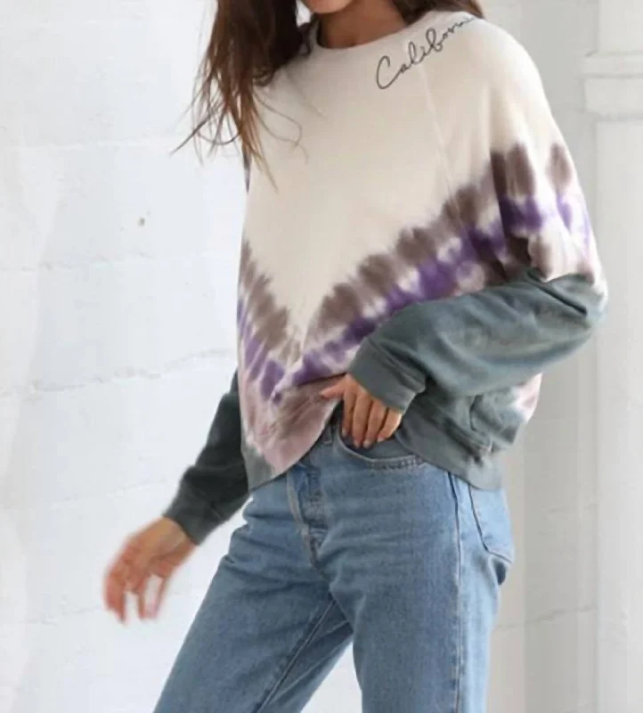 Youthful Street Fashion Golden Coast California Sweater In Multi Color
