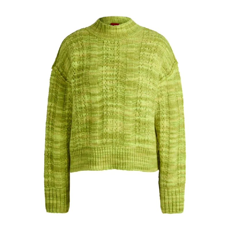 Easy Style Relaxed-fit sweater in two-tone yarn