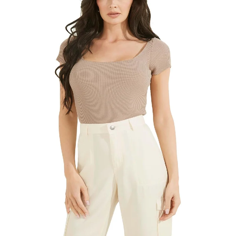 Versatile Style Guess Womens Marlene Cropped Ribbed Pullover Sweater