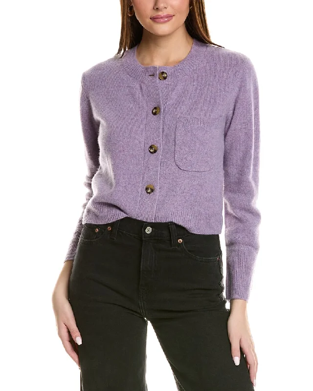 Everyday Comfort Design History Patch Pocket Cashmere Cardigan