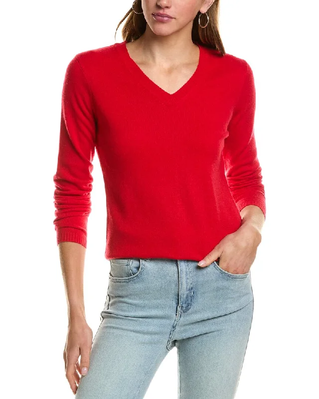 Ethnic Style InCashmere V-Neck Cashmere Sweater