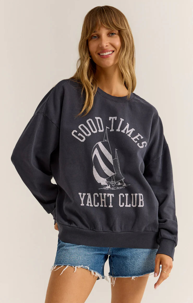 Cozy Pants Z Supply Yacht Club Sunday Sweatshirt