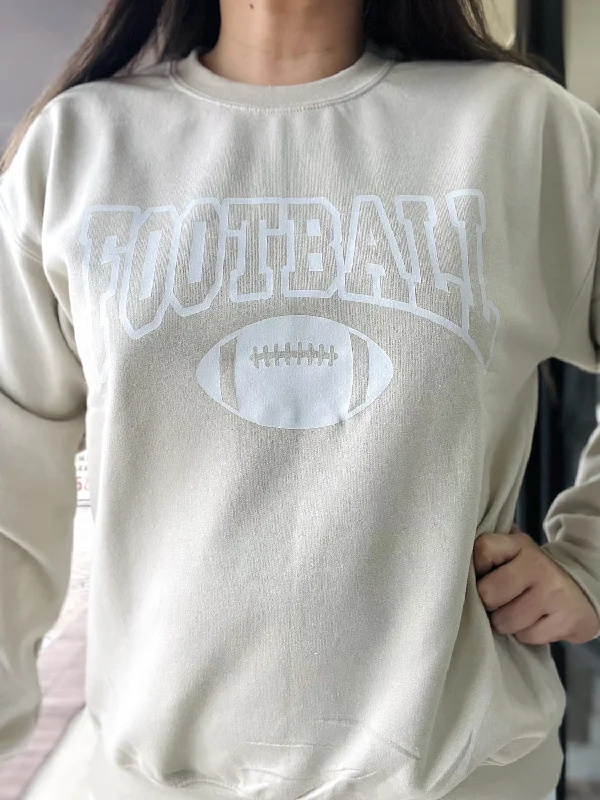 Easygoing Fashion Football Crew Sweatshirt