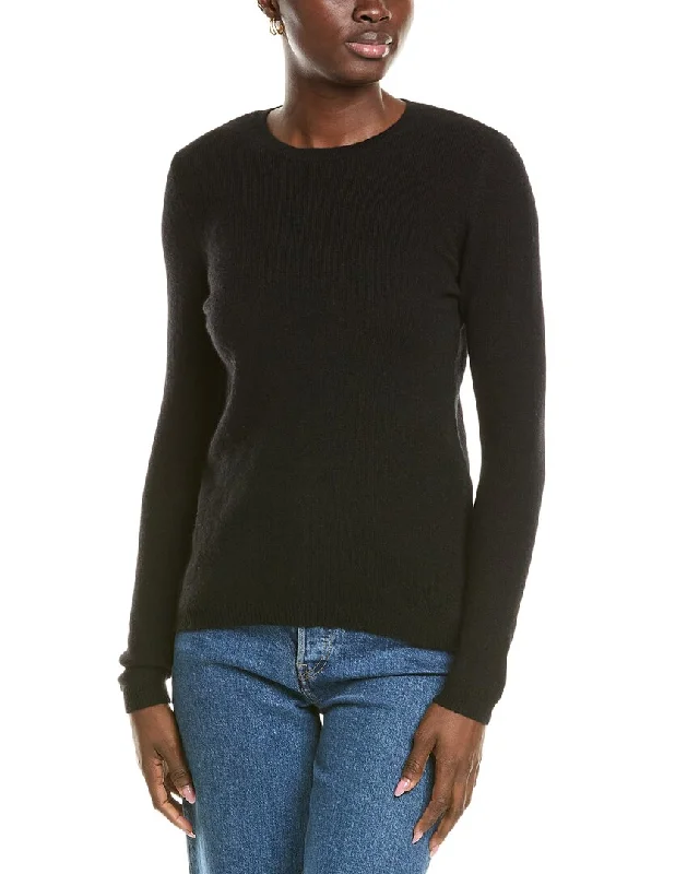 Casual Chic Looks Forte Cashmere Crewneck Cashmere Sweater