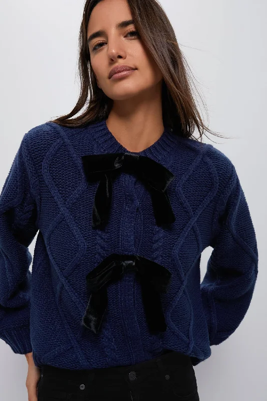 Dessert Matching Velvet Bow Bea Cardigan