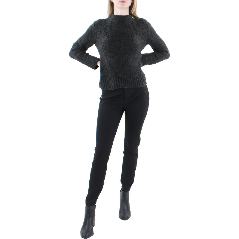 Elegant Wear Vince Womens Eden Textured Mock Neck Pullover Sweater