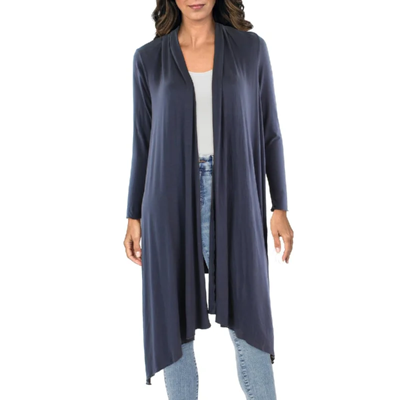 Trendy Looks 24seven Comfort Apparel Womens Asymmetrical Hem Open Front Cardigan Sweater