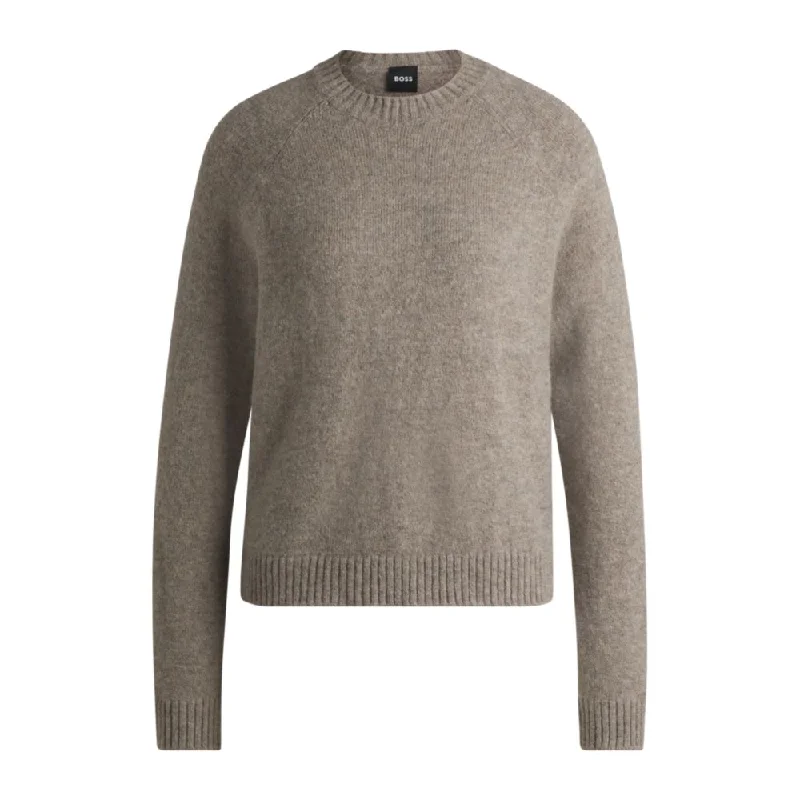 Luxury Style Crew-neck sweater in stretch fabric