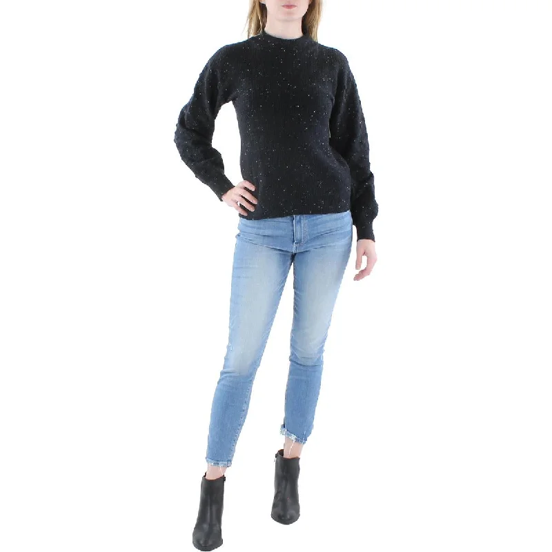 Casual Chic CeCe Womens Mock Turtleneck Ribbed Pullover Sweater
