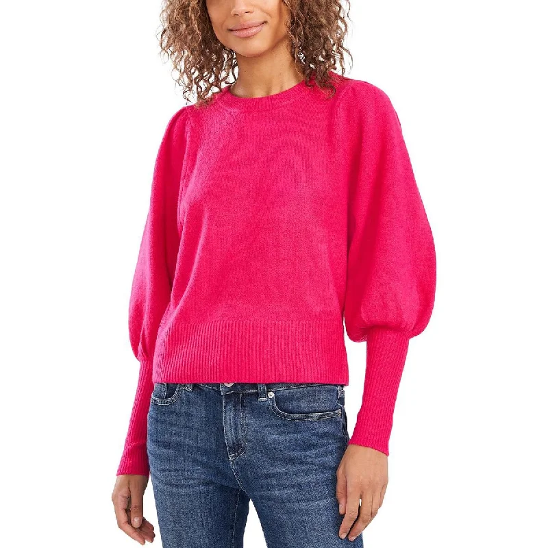 Easygoing Fashion CeCe Womens   Ribbed Puff Sleeve Pullover Sweater