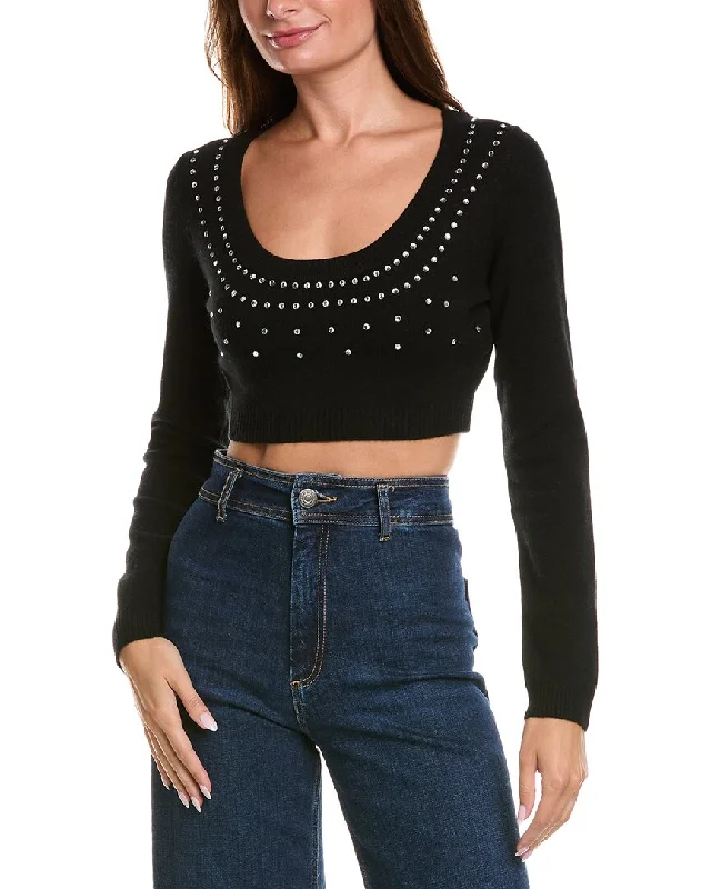 Cozy Outerwear Minnie Rose Cropped Cashmere Sweater
