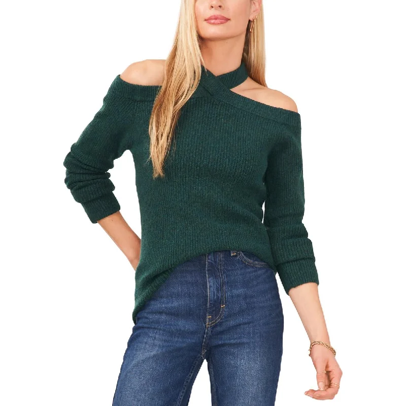 Easy-to-Wear Sam and Jess Womens Cold Shoulder Knit Pullover Sweater