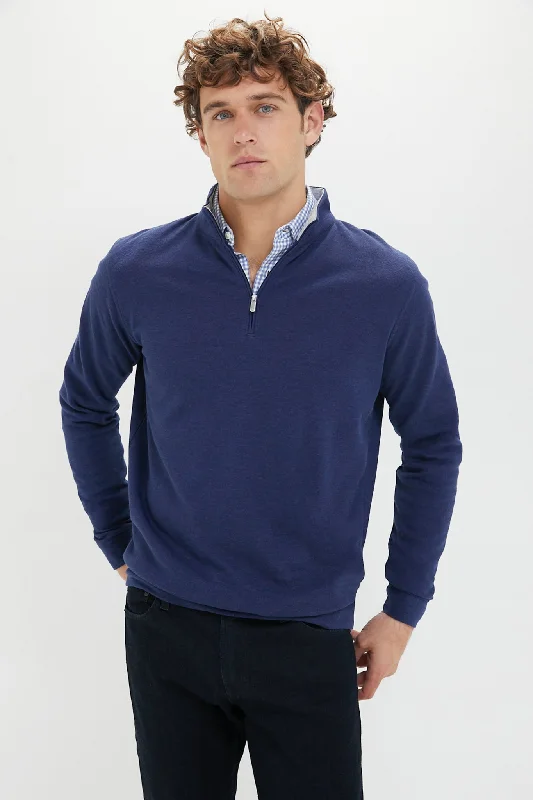 Navy Crown Comfort Pullover