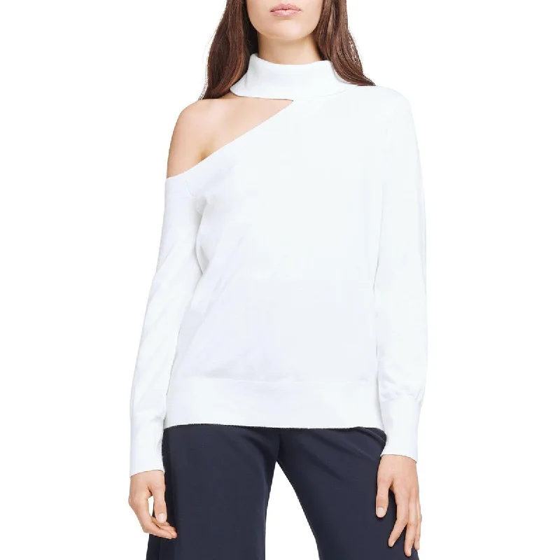 Fresh And Capable L'Agence Womens Easton Ribbed Trim  Rayon Sweater