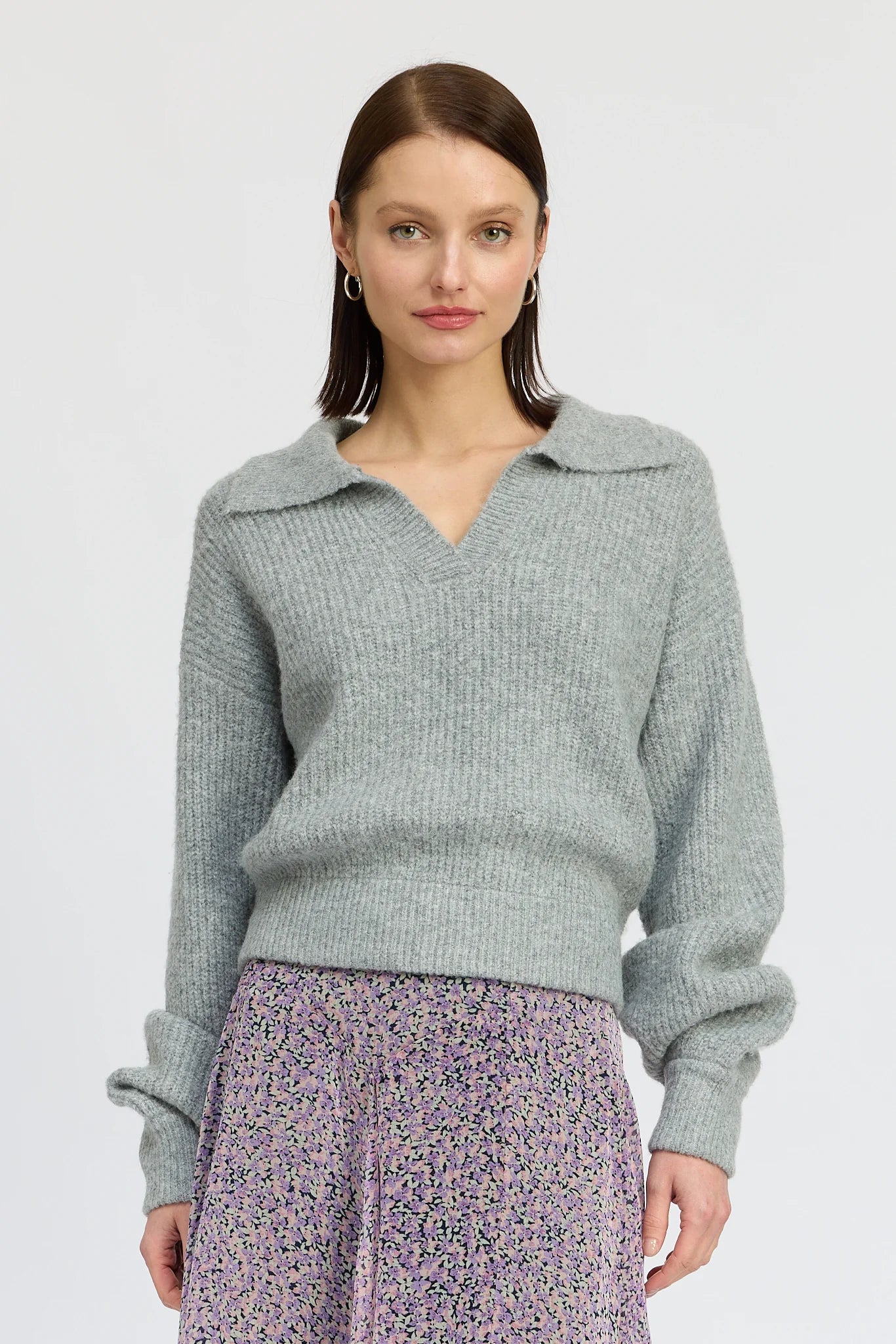 British Fashion Malia V-Neck Sweater Top