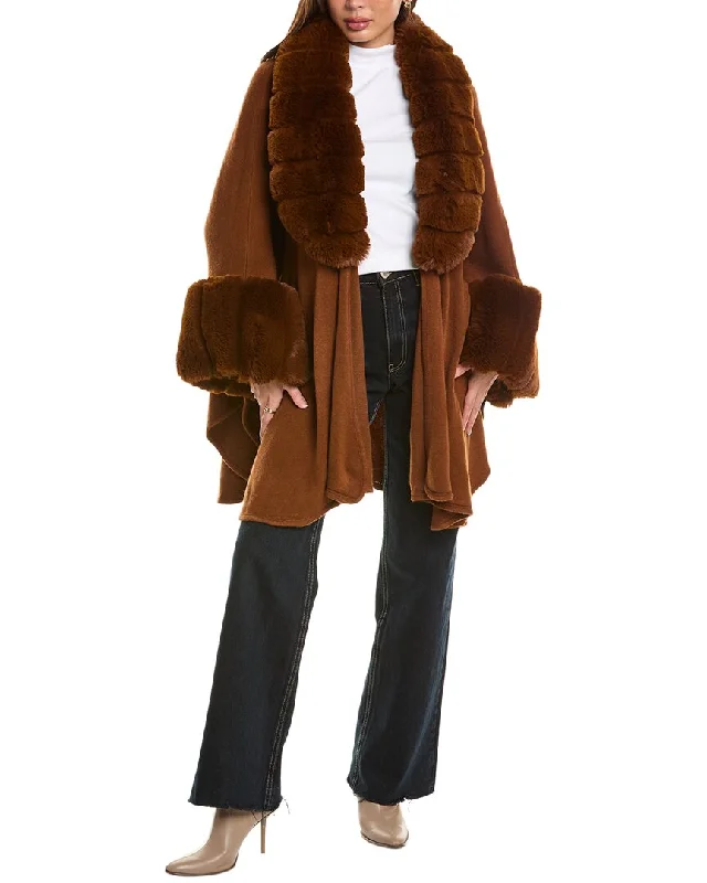Must-have For Autumn And Winter Surell Accessories Knit Ruana