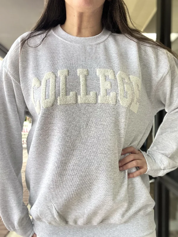 Fresh Wear College Puff Crew Sweatshirt