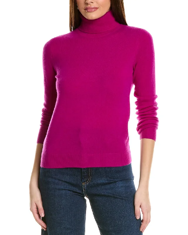 Modern Comfort Amicale Cashmere Basic Turtleneck Cashmere Sweater