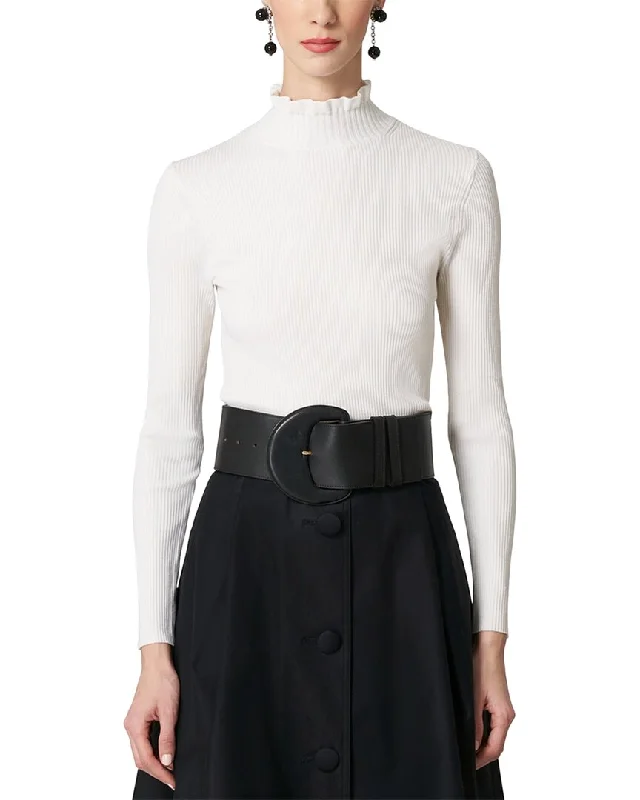 Cozy Fashion Trends Carolina Herrera Turtleneck Wool-Blend Sweater