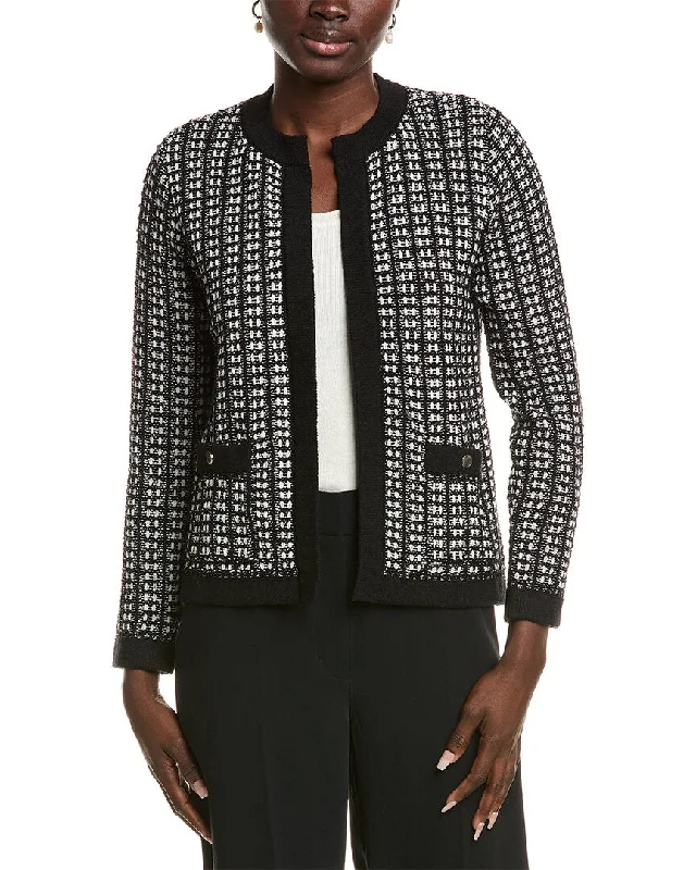Sports Cool Anne Klein Textured Cardigan