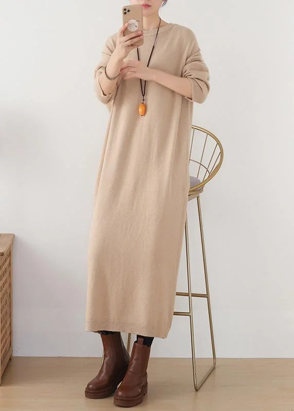 Creative Prints Christmas warm Sweater o neckweather DIY nude oversized knit dresses