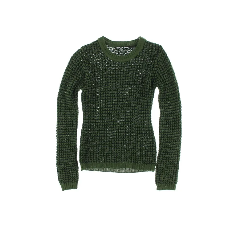 Casual And Versatile Planet Gold Womens Juniors Two Tone Marled Pullover Sweater