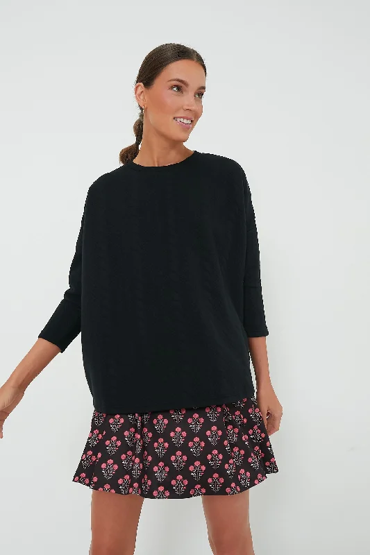 Light Comfort Black Cable Ally Swing Sweatshirt