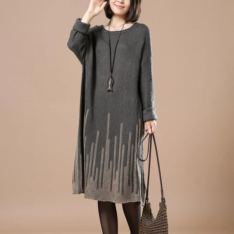 Diamond Series Dark gray knit sweaters oversize knitwear meteorites