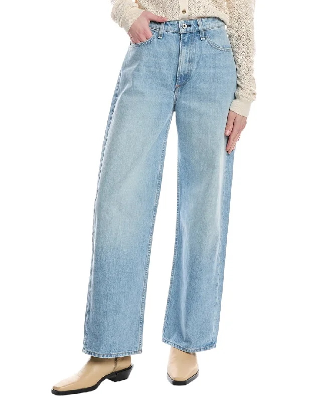 Fashionable Inner Wear rag & bone Lori Light Wash Mid-Rise Wide Leg Jean