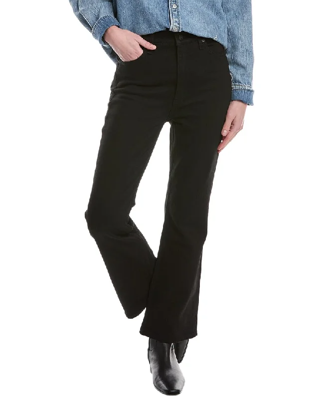 Breathable Design rag & bone Casey High-Rise Ankle Black Flare Jean