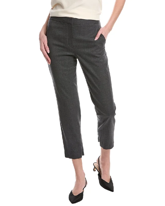 Basic Version Theory Fitted Wool-Blend Trouser