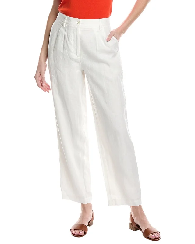 Avant-garde Design Solid & Striped The Taline Linen Pant