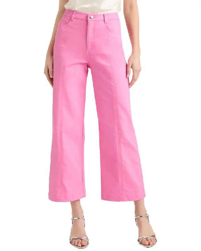 Elegant Design Cinq à Sept Heart Embroidery Cropped Verona Pant