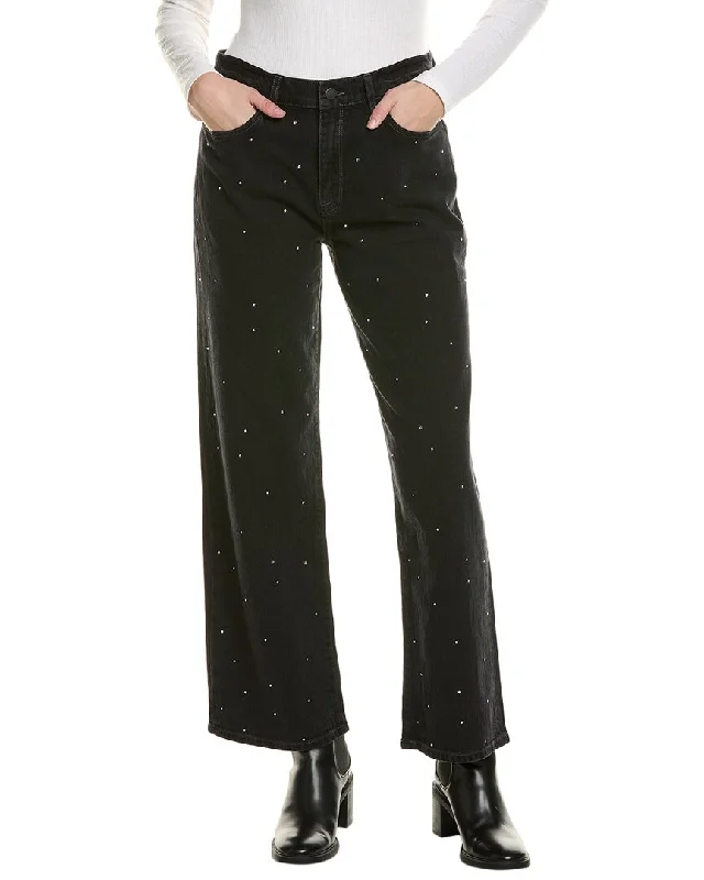 Short Design Triarchy Ms. Miley Stardust Loved Black Baggy Jean
