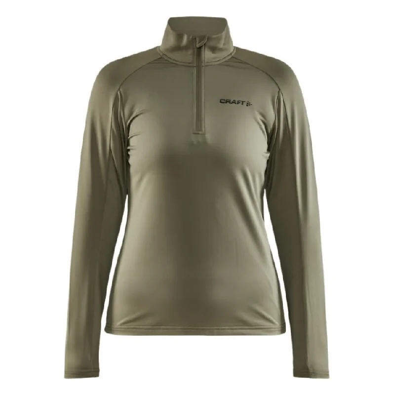 Breathable Style Craft Women's Core Gain Midlayer with 1/4 Zip in Rift Green AW24