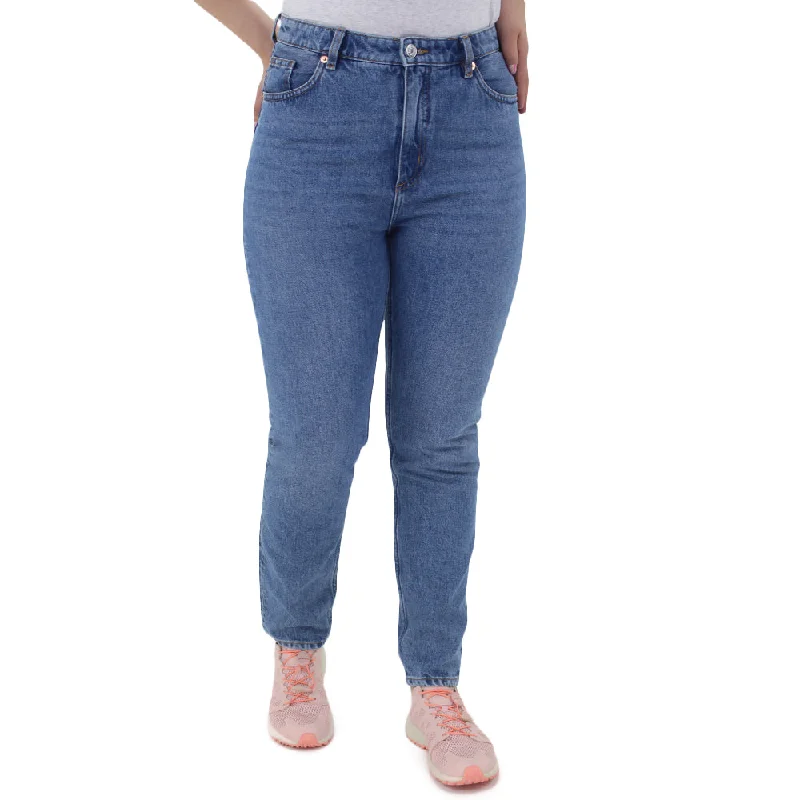 Basic Comfort Women's Denim Pant,Blue