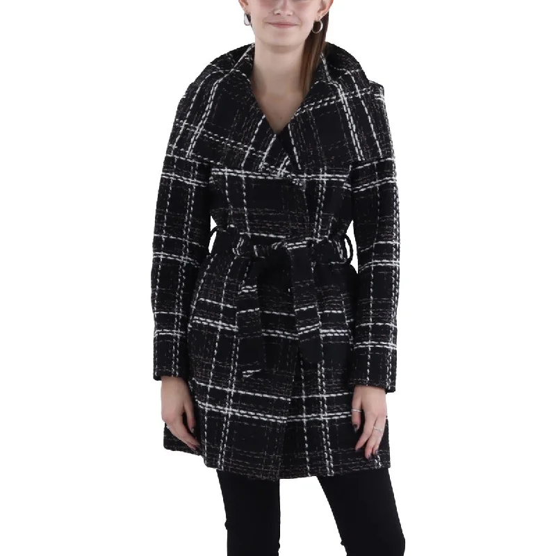 Elegant And Noble Laundry by Shelli Segal Womens Wool Blend Long Wool Coat