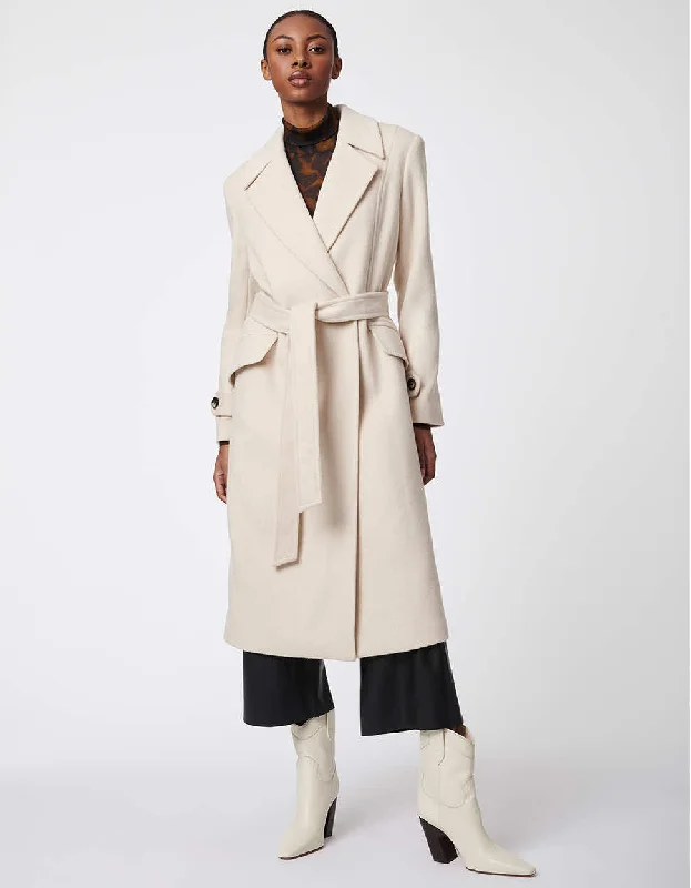 Casual And Casual Signature Belted Wool Coat