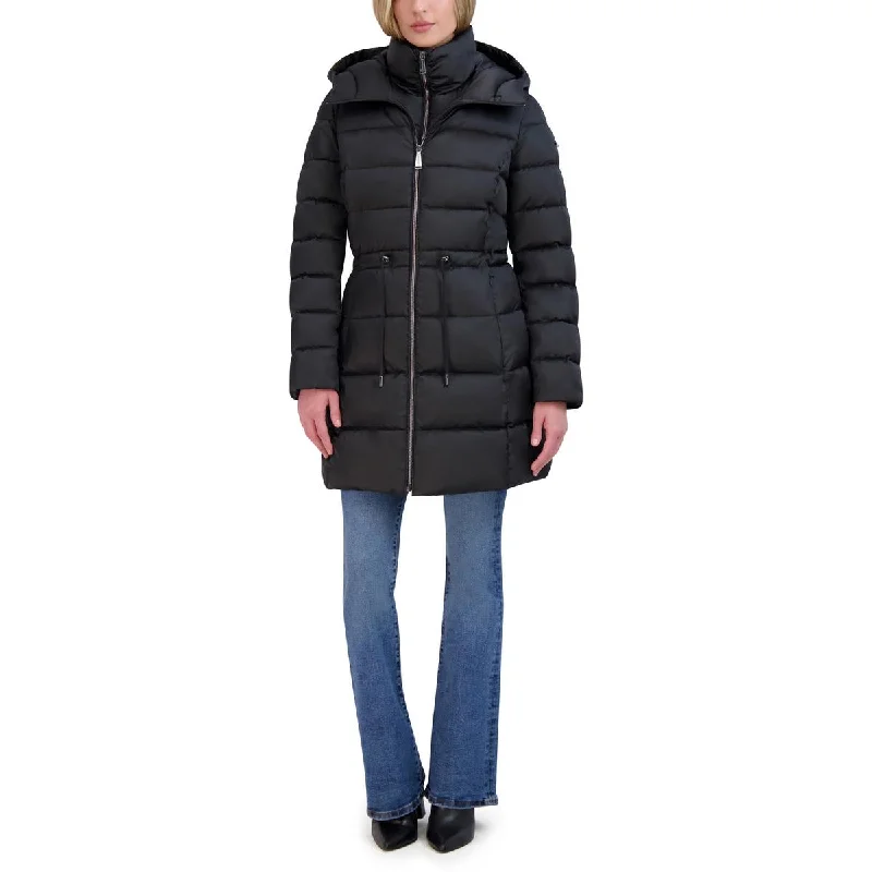 Comfortable down Laundry by Shelli Segal Womens Quilted Hooded Puffer Jacket
