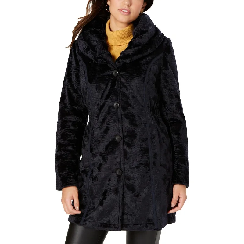 Innovative Design Laundry by Shelli Segal Womens Winter Lightweight Midi Coat