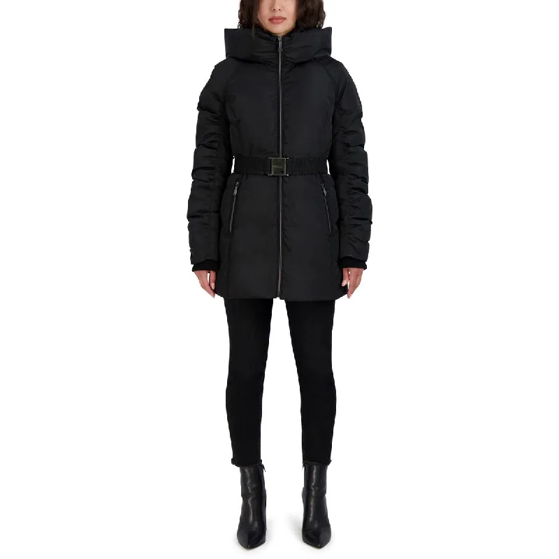Classic Style Laundry by Shelli Segal Womens Hooded Long Parka Coat