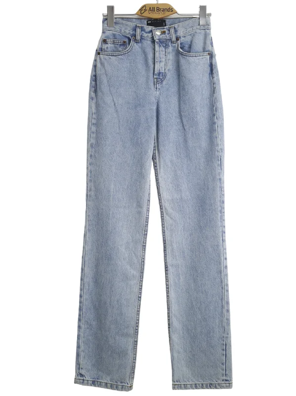 Design Trend Women's Washed Jeans,Light Blue