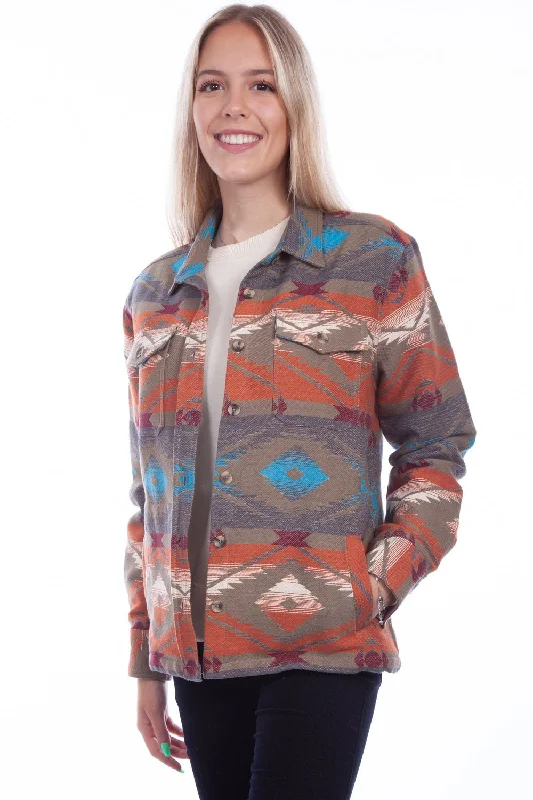 Urban Chic Scully Womens Button Front Olive 100% Cotton L/S Shirt