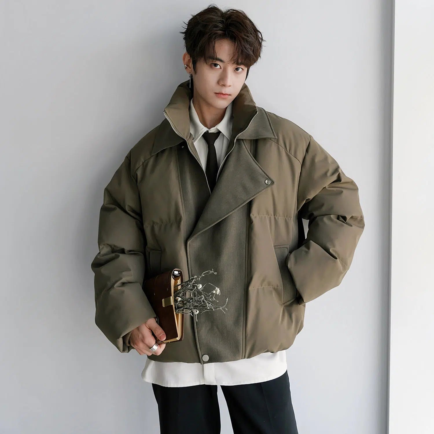New Products Two-piece  Oversized Jacket with High Collar