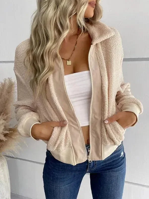 Outdoor Trend Casual Slim Fit Zip Women's Winter Jacket