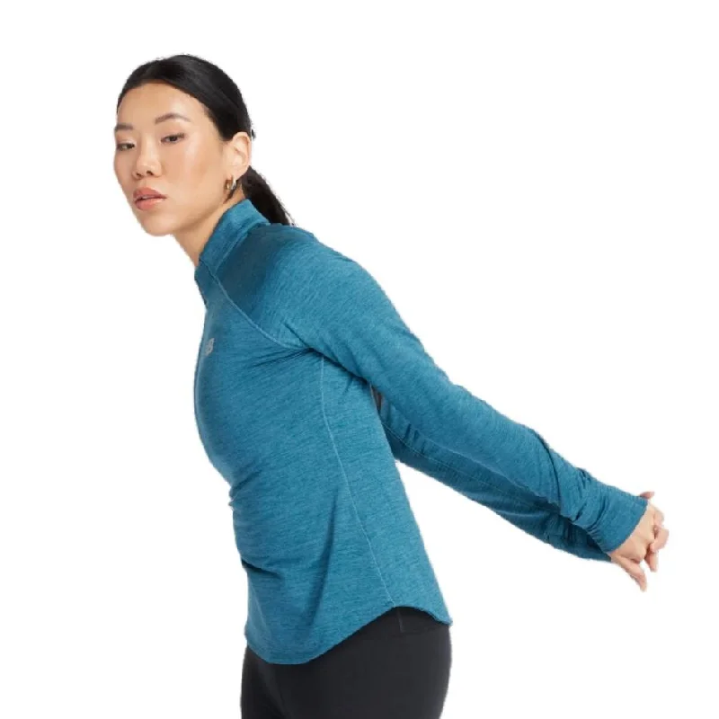 Effortless Dressing New Balance Women's Athletics Heat Grip 1/2 Zip in Terrariu AW24