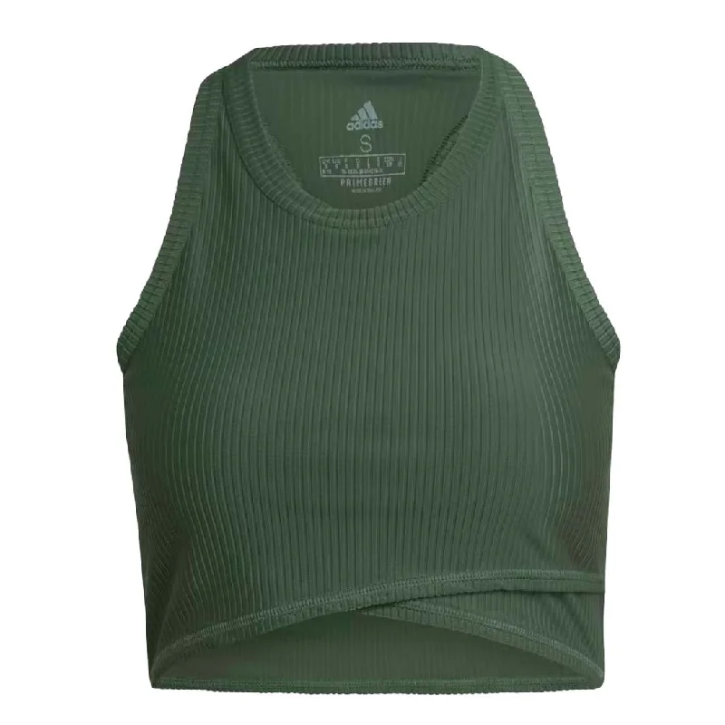 Cozy Vibes adidas - Women's Yoga Studio Wrapped Ribbed Sports Bra (HP1969)