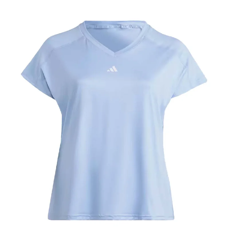 Customized Version adidas - Women's Aeroready Train Essentials V-Neck T-Shirt (Plus Size) (HR7871) Customized Version adidas - Women's Aeroready Train Essentials V-Neck T-Shirt (Plus Size) (HR7871)