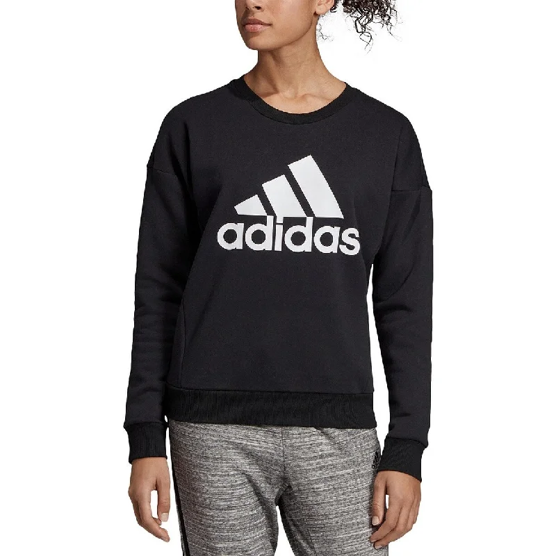 Adidas Women's Logo Sweatshirt Black Size Extra Large - X-Large